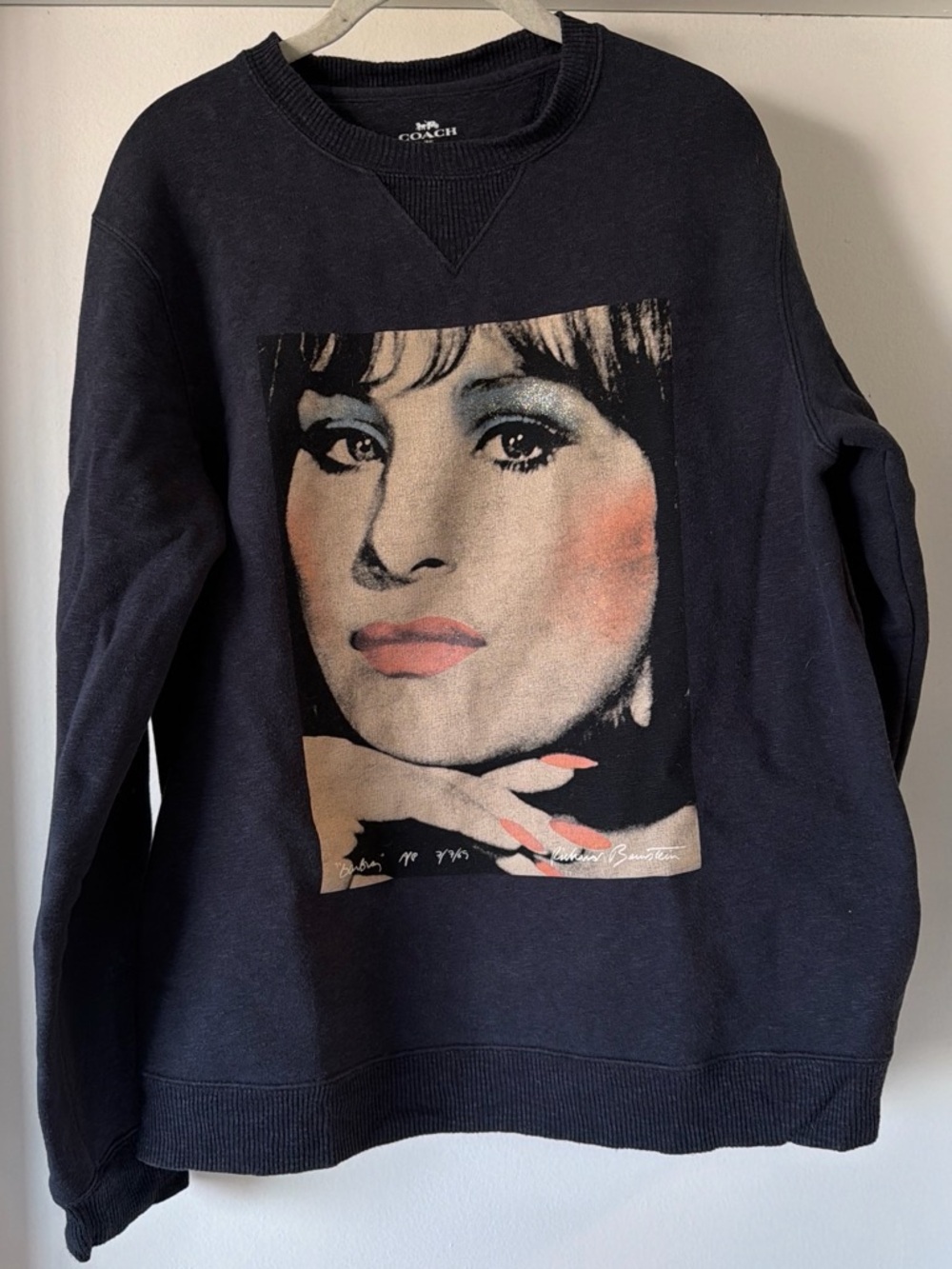 Limited Edition Coach x Richard Bernstein - Barbra Streisand sweatshirt size L